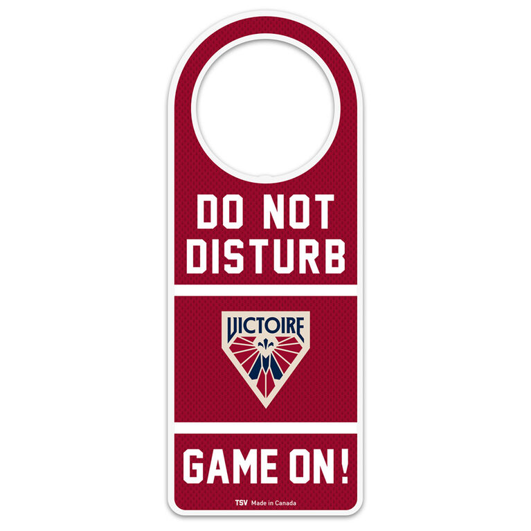 PWHL Montreal Victoires door hanger