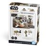 4D Build, Star Wars Mandalorian Boba Fett's Starfighter, 3D Paper Model Kit, 130 Piece Model Kit