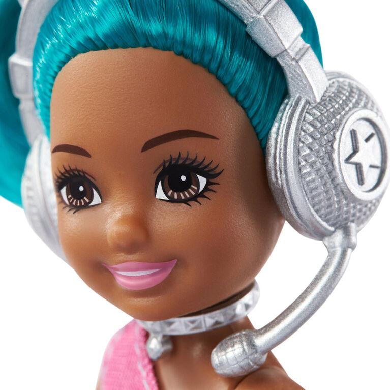 barbie chelsea can be playset with chelsea rockstar doll 6 in 15 24 cm guitar microphone headphones 2 vip tickets star shaped glasses