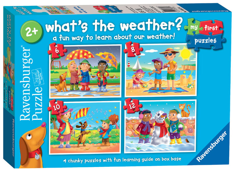 Ravensburger My First Puzzles, What's the Weather? (6, 8, 10 & 12 piece) Jigsaw Puzzles - English Edition