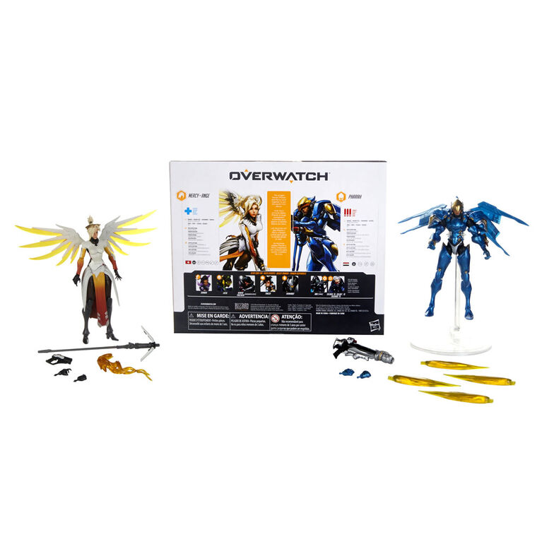 Overwatch Ultimates Series - Pack de 2 Pharah et Ange figurines.