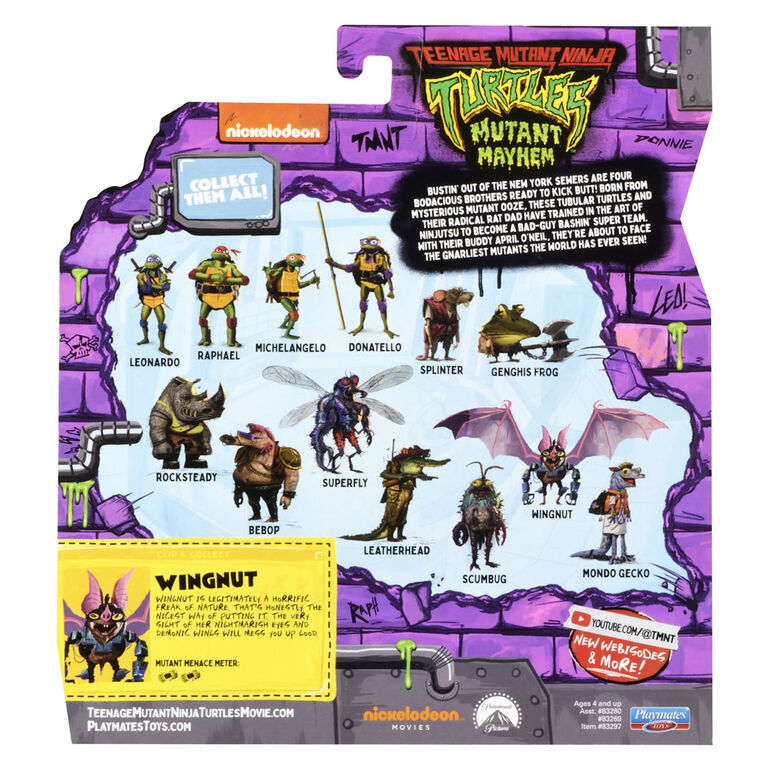 Teenage Mutant Ninja Turtles : Mutant Mayhem-Figurine de base Wingnut