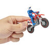 Supercross, Moto authentique de Ken Roczen en métal moulé à l'échelle 1:24 avec figurine motocycliste, pour les enfants et les collectionneurs