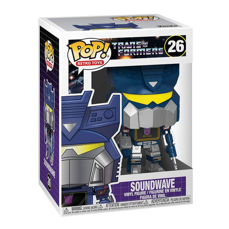 Figurine en Vinyle Soundwave par Funko POP! Transformers