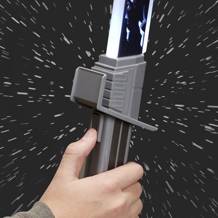 Star Wars Mandalorian Darksaber, sabre laser avec sons et lumières électroniques, Star Wars : la Guerre des Clones