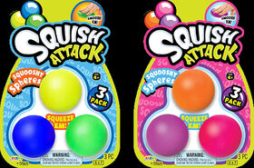 Squish Attack 3 Pack Squooshy Spheres - English Edition - Assortment May Vary