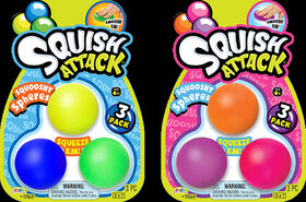 Squish Attack 3 Pack Squooshy Spheres - Édition anglaise - L'assortiment peut varier