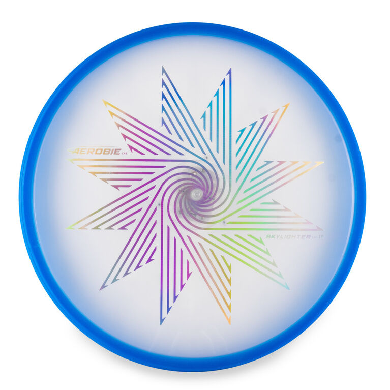 Aerobie Skylighter Disc - 12 Inch LED Light Up Flying Disc - Blue