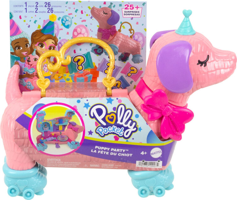 Polly Pocket - Licorne en fête ensemble pocket set kit surprise barbie  poupée doll rose pink party fête fille girl