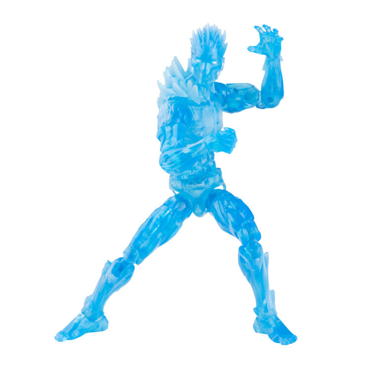 Marvel Legends Series 6-inch Scale Action Figure Toy Iceman and 2 Build-A-Figure Parts