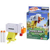 Nerf MicroShots Minecraft Chicken Blaster, 2 Nerf Elite Foam Darts, Minecraft Chicken Mob Design