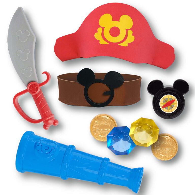 Disney Junior Mickey Mouse Funhouse Yo-Ho Pirate Trunk, Dress Up and Pretend Play