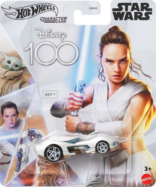 Hot Wheels Character Cars Disney 100 Star Wars Rey 1:64 Véhicule de collection