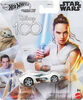 Hot Wheels Character Cars Disney 100 Star Wars Rey 1:64 Véhicule de collection