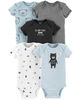 Carter's 5-Pack Bodysuits - Charcoal, 24 Months