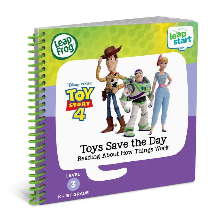 LeapFrog LeapStart Toy Story 4 Toys Save the Day Reading About How Things Work -  Édition anglaise