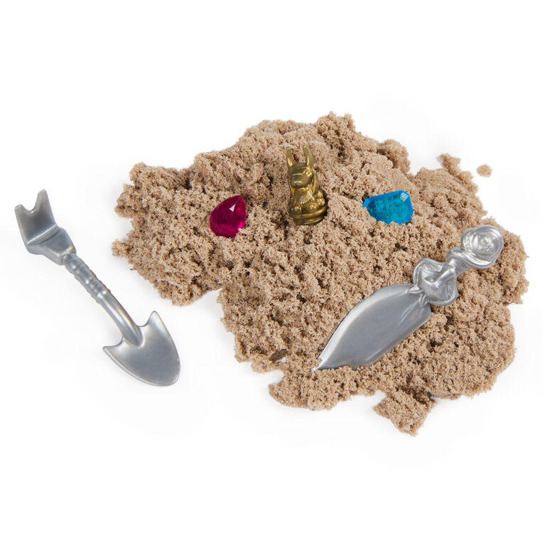 Kinetic Sand, Mummy Tomb (Style May Vary), 6oz Natural Brown Play Sand