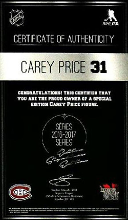 NHL Figures - Two-pack Signature Edition - Carey Price