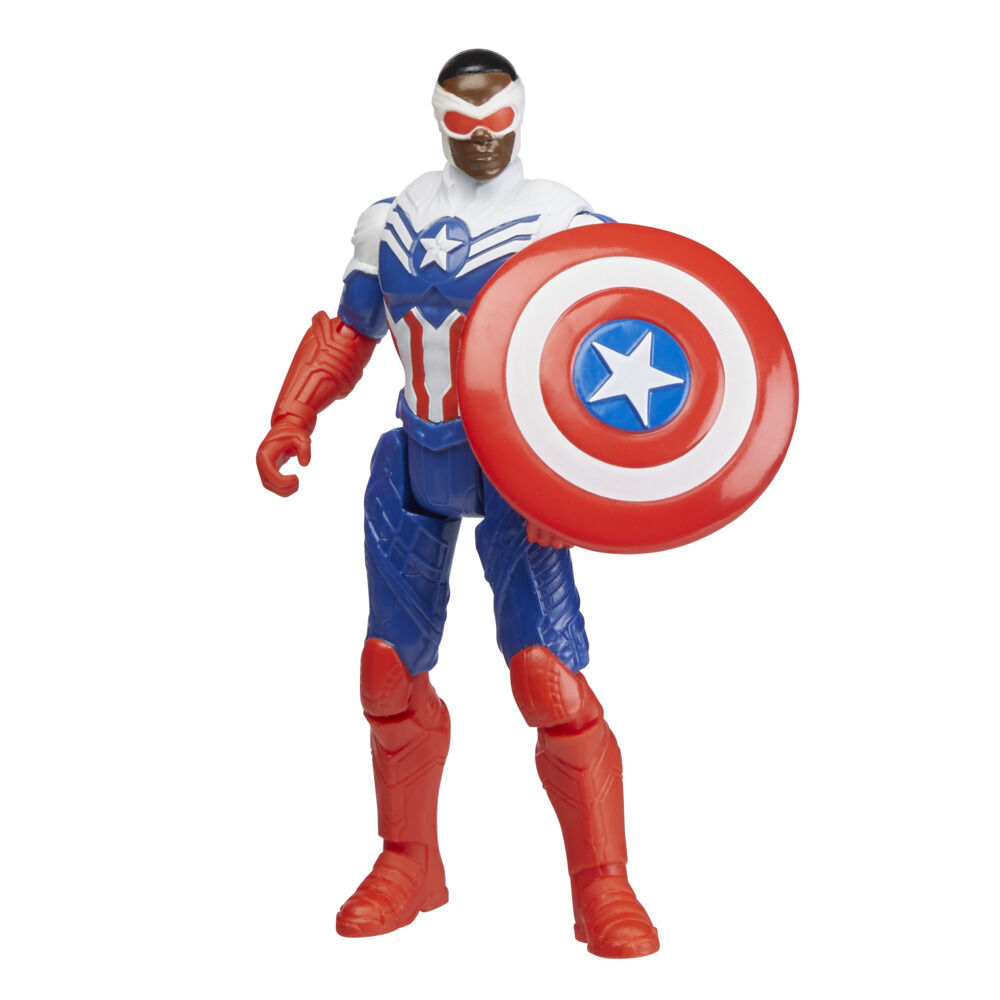 Marvel Mech Strike Mechasaurs Captain America (4 Inch) with Redwing Mechasaur Action Figures