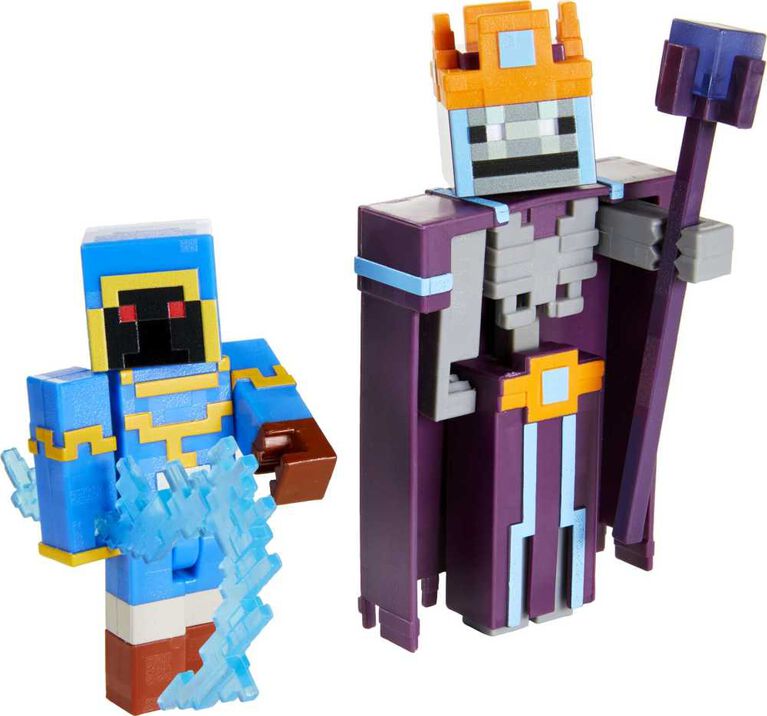 Minecraft Dungeons Arch Illager and Redstone Golem Figures