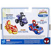 Marvel Spidey and His Amazing Friends Iron Man Action Figure and Iron Racer Vehicle, Iron Man Toy