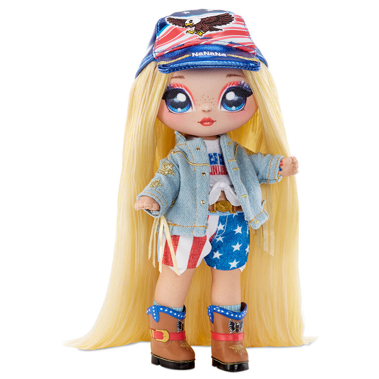 Na Na Na Surprise série Glam 2, Erika Featherton - poupée-mannequin de 19 cm (7,5 po) patriote inspirée d'un aigle