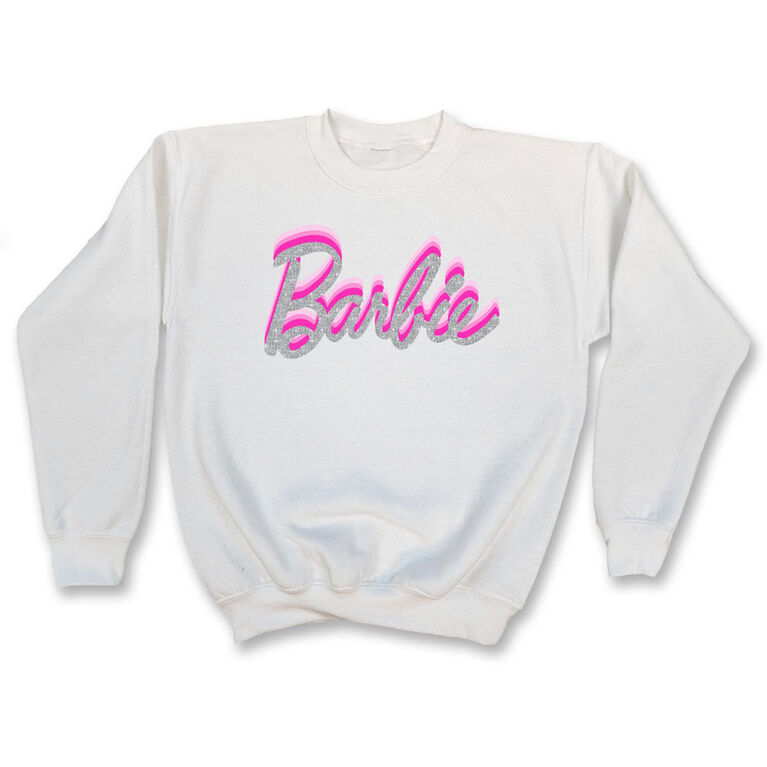 Barbie Fleece Crew - White - M