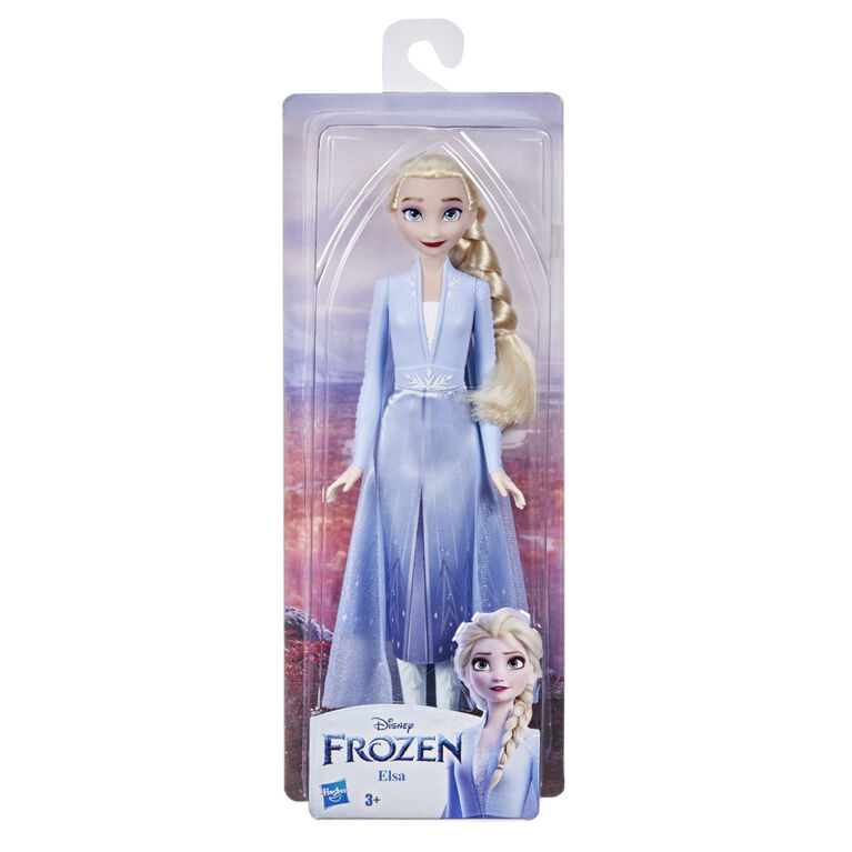 Disney La Reine des neiges 2, poupée mannequin Elsa avec jupe, bottes et longs cheveux blonds