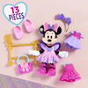 Disney Junior Minnie Mouse Fabulous Fashion Ballerina Doll, 13-piece Doll and Accessories Set