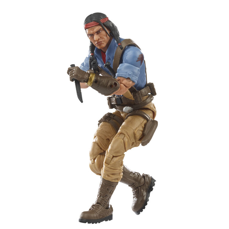 G.I. Joe Classified Series Spirit Iron-Knife Action Figure 36 Collectible Premium Toy, Custom Package Art