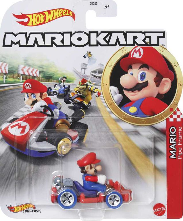 Hot Wheels Mario Kart Mario Pipe Frame Vehicle