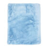 Couverture en peluche en fausse fourrure : Bleu