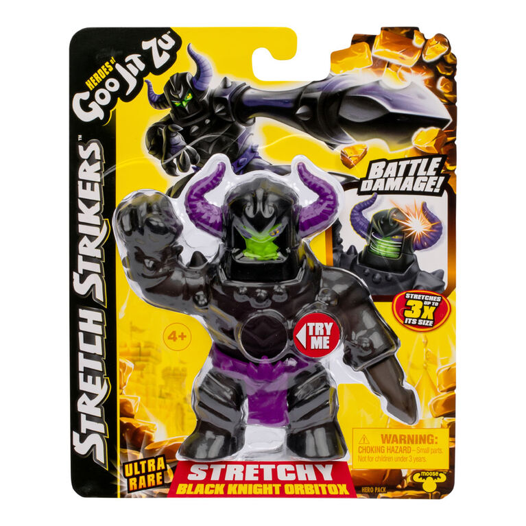 Heroes Of Goo Jit Zu Stretch Strikers S11 Hero Pk Black Knight Orbitox Rare