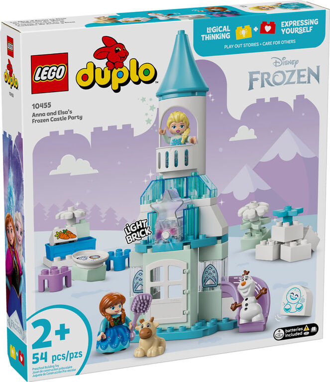 LEGO DUPLO Disney Anna and Elsa's Frozen Castle Party - Toddler Toy for Girls and Boys 2+ - 10455
