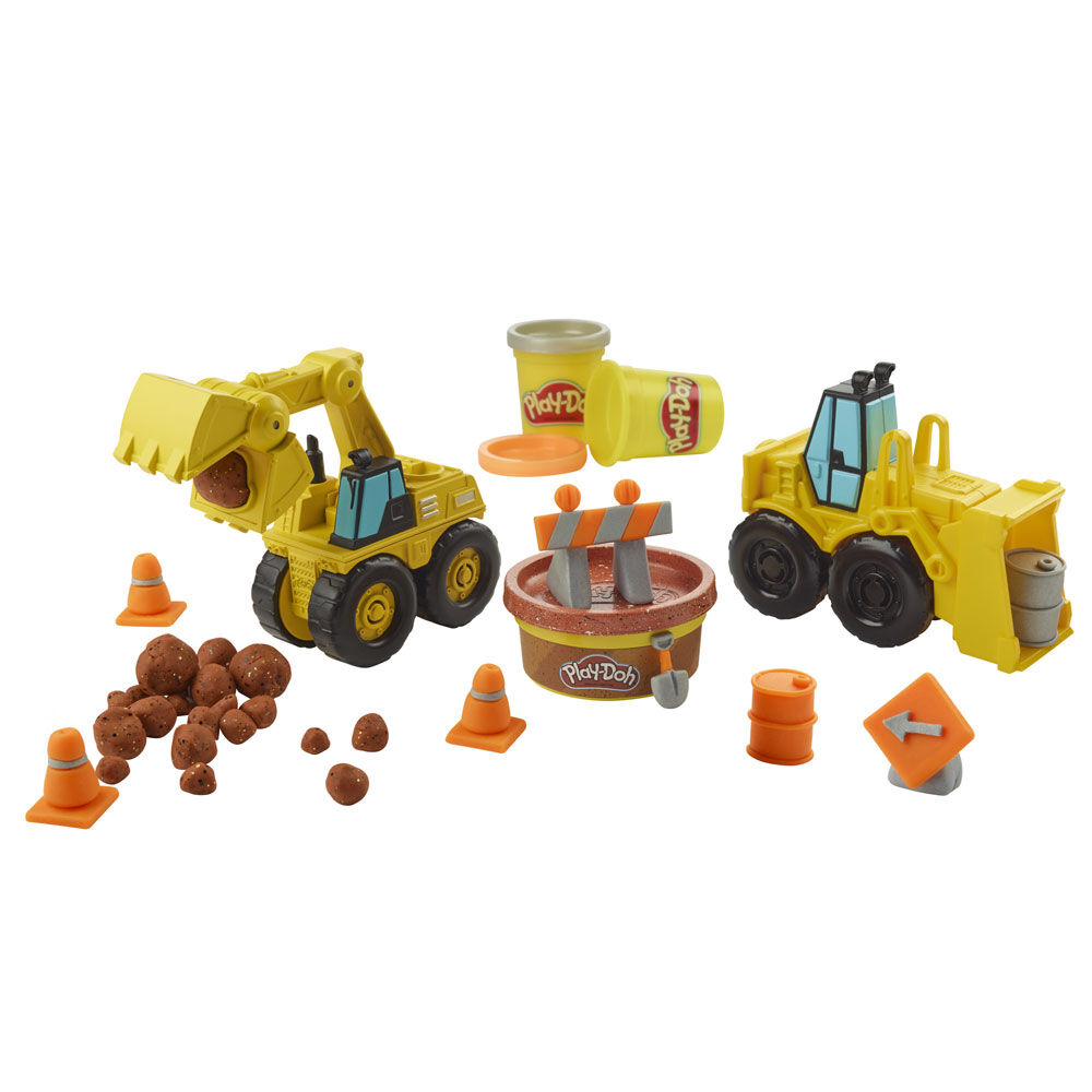 play doh excavator and loader