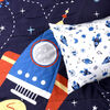 2-Piece Toddler Bedding Set including Comforter and Pillowcase, Space