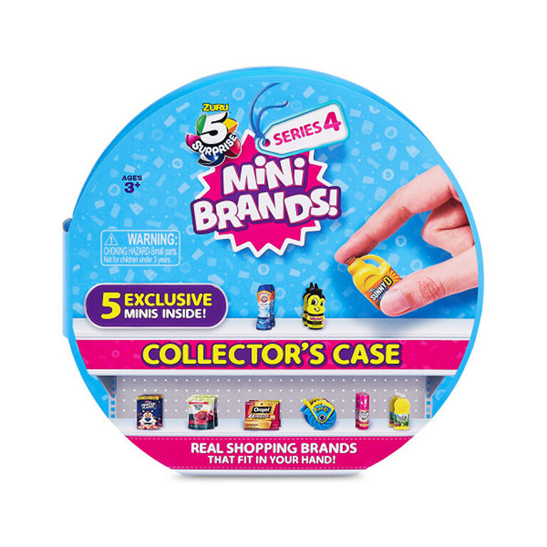 Zuru 5 Surprise Mini Brands Series 4 Collectors Case with 5 Exclusive Minis  (Styles May Vary)