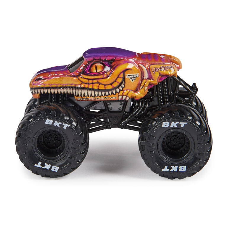 Monster Jam, Official Velociraptor Monster Truck, Die-Cast Vehicle, 1:64 Scale