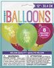 Llama Birthday 12" Latex Balloons, 8 pieces - English Edition