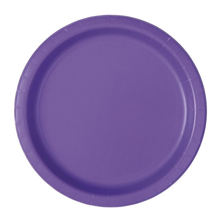 Pretty Purple 7" Dessert Plates 8ct