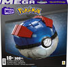 MEGA Pokémon Jumbo Great Ball Building Kit with Lights (299 Pieces), for Collectors