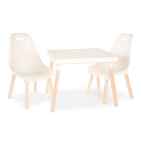 B. toys - Kid Century Modern: Table and Chair Set - Ivory