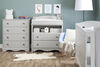 Angel Changing Table with Drawers- Soft Gray