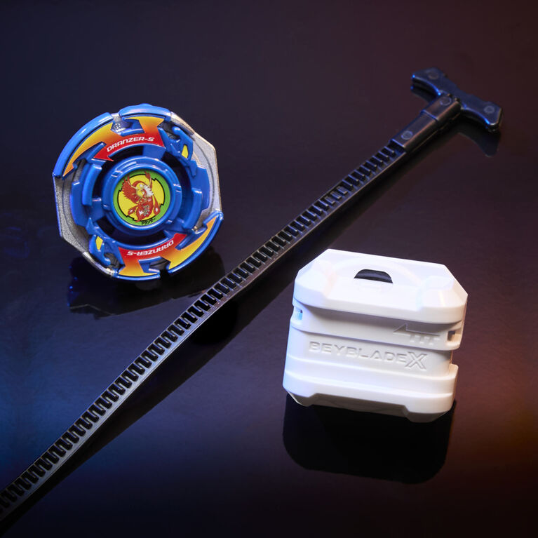 Beyblade X Starter Pack X-Over Project Dranzer Spiral 3-80T, toupie et lanceur