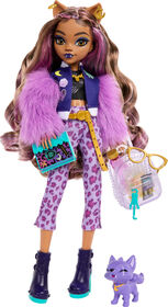 Monster High Clawdeen Wolf Fashion Doll with Pet Dog Crescent and Accessories