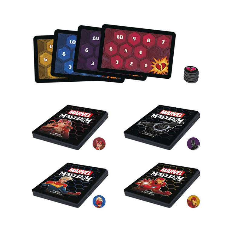 Marvel Mayhem Card Game, Featuring Marvel Super Heroes - English Edition