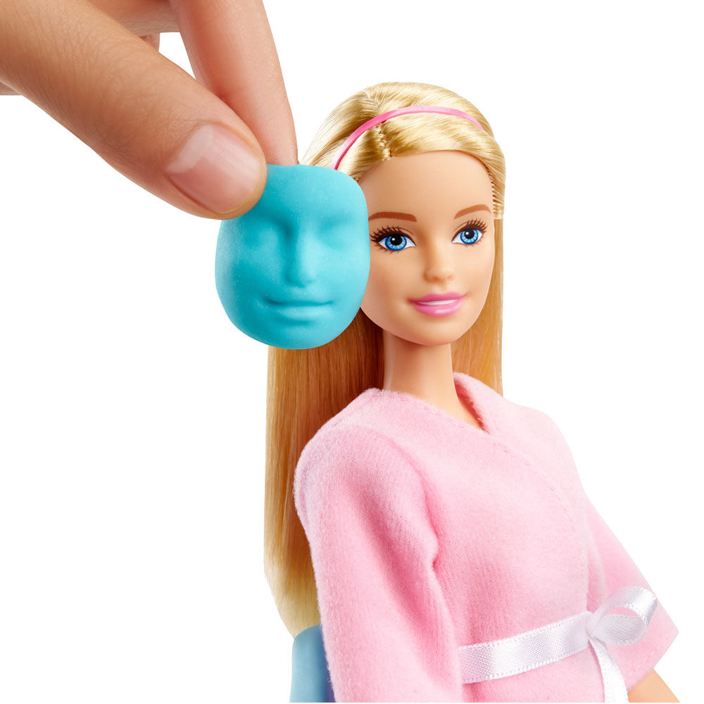 Coffret Journee au Spa Barbie Poupee Barbie Blonde Chiot Pate a Modeler et Moules Toys R Us Canada