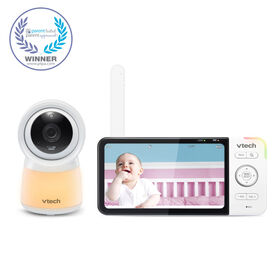 VTech RM5754HD Smart Wi-Fi Video Baby Monitor with 5 inch display and 1080p HD Camera, Built-in night light & 1 Camera, White