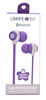 Écouteurs Bluetooth scintillants pour filles - violet