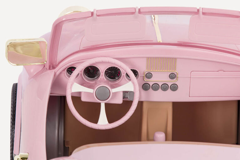 In The Driver'S Seat Retro Cruiser, Our Generation, Décapotable rétro pour poupées de 18 po